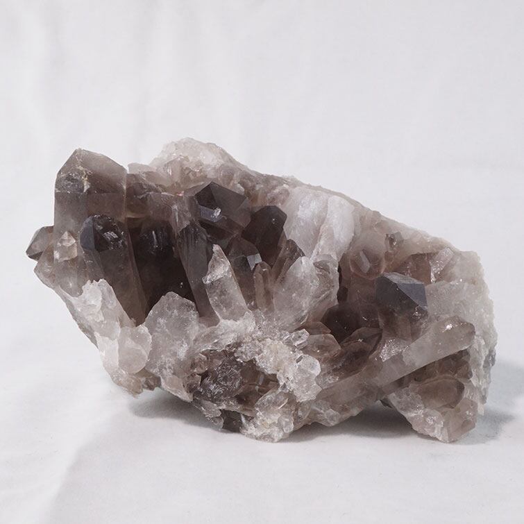 スモーキークォーツ クラスター モリオン 黒水晶 原石 ブラジル産 一点物  282-365