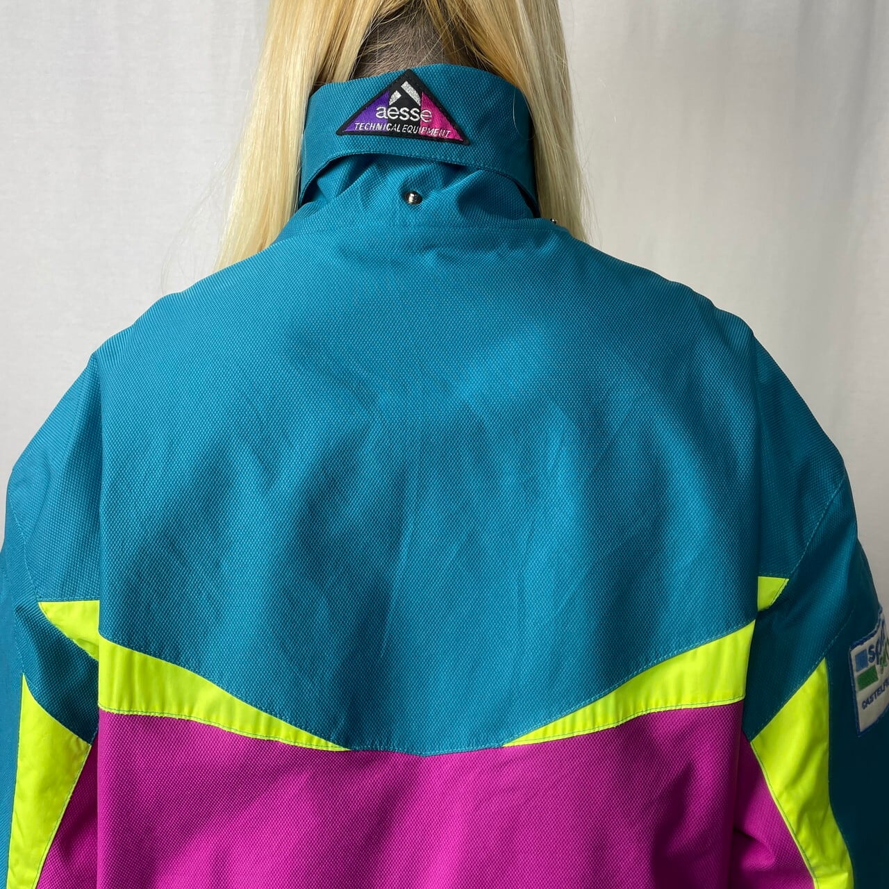 90年代 イタリア製 aesse ナイロンジャケット スキージャケット メンズ