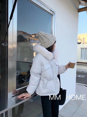 ファー付き　中綿ショートジャケット　AJ42441-6686