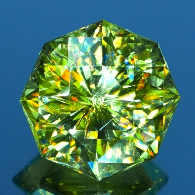 【SIGNATURE】 Star Rose Cut™️ 1.0ct Natural Green Sphene