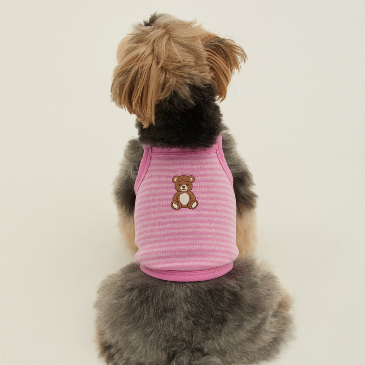 【予約】[ thesallyslaw ] Roony bear top｜Cherry Pink - 2