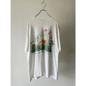 90's flower print T-shirt