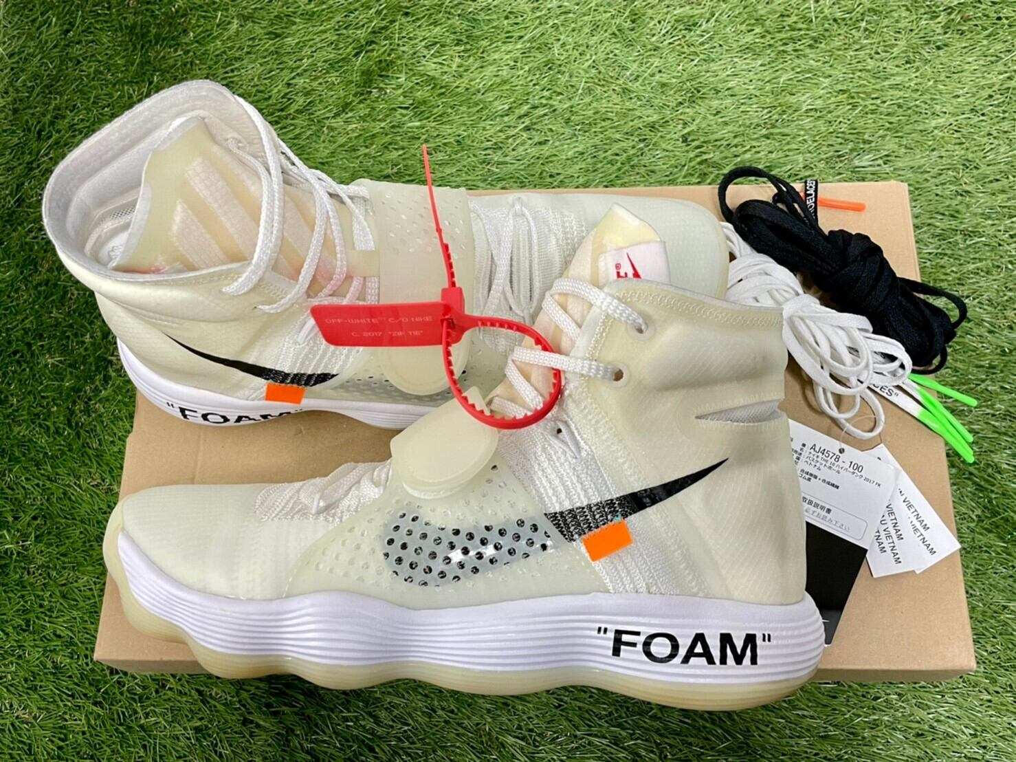 NIKE × OFF-WHITE THE 10: HYPERDUNK FK AJ4578-100 28cm 90546 