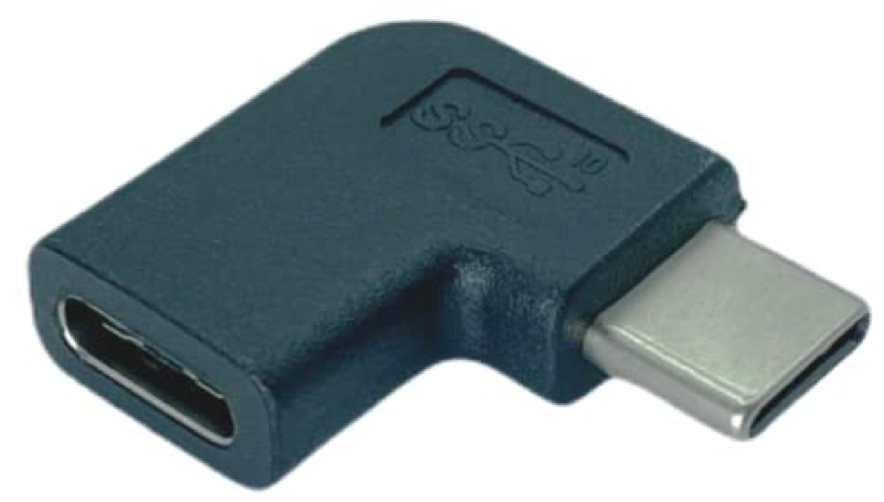 USB3.1-L型変換アダプタ(Cタイプ：メス⇔Ｌ型オス)(UA-UC-L)