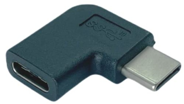 USB3.1-L型変換アダプタ(Cタイプ：メス⇔Ｌ型オス)(UA-UC-L)