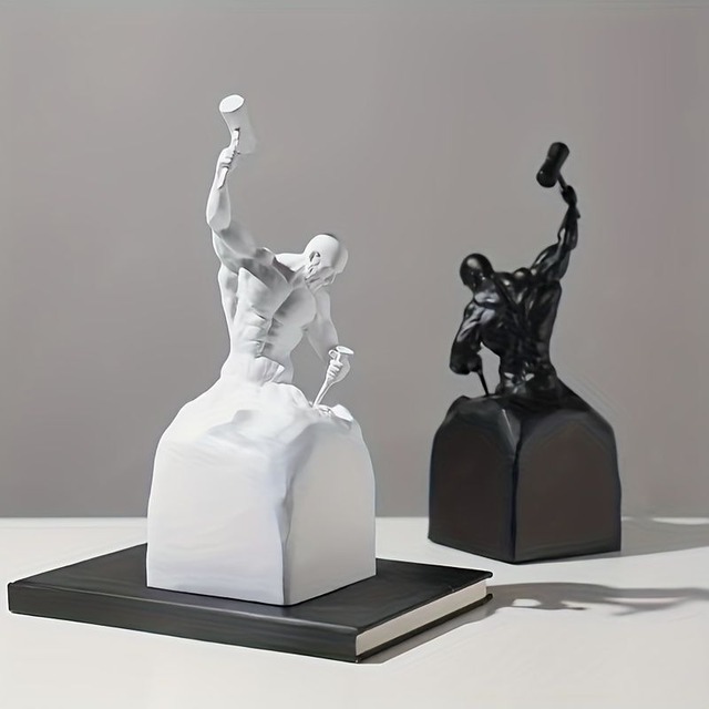 彫刻 肉体美 モダン 古典的 芸術的 置物 オブジェ オーナメント おしゃれ アート インテリア コンパクト プレゼント 白 ブラック 4-7