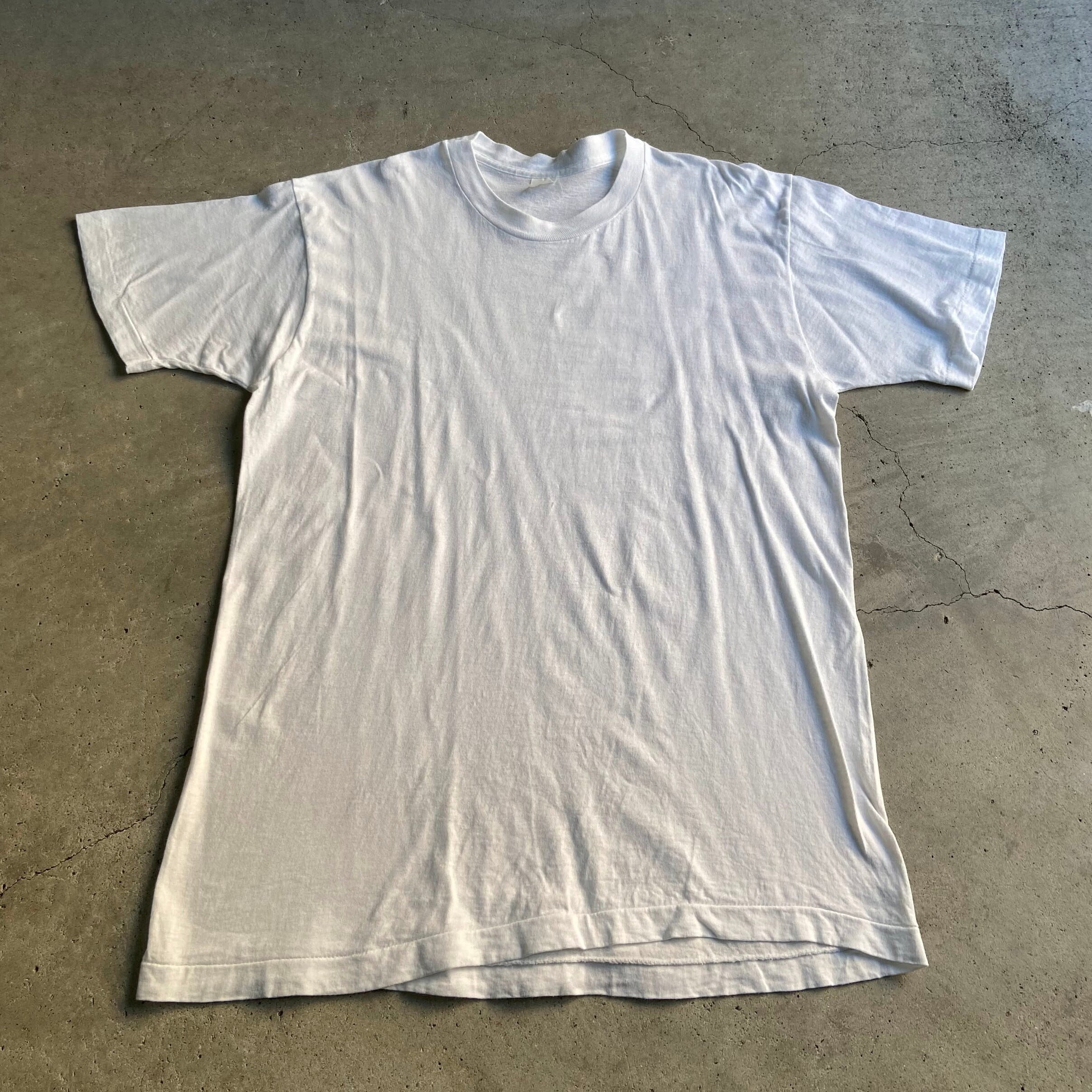 ヴィンテージ シングルステッチ 無地 Tシャツ メンズXL相当 古着 