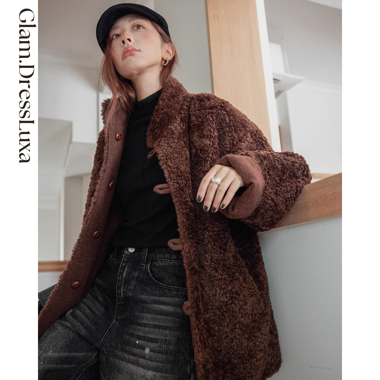 リバーシブル Boa Short coat/2color_K10