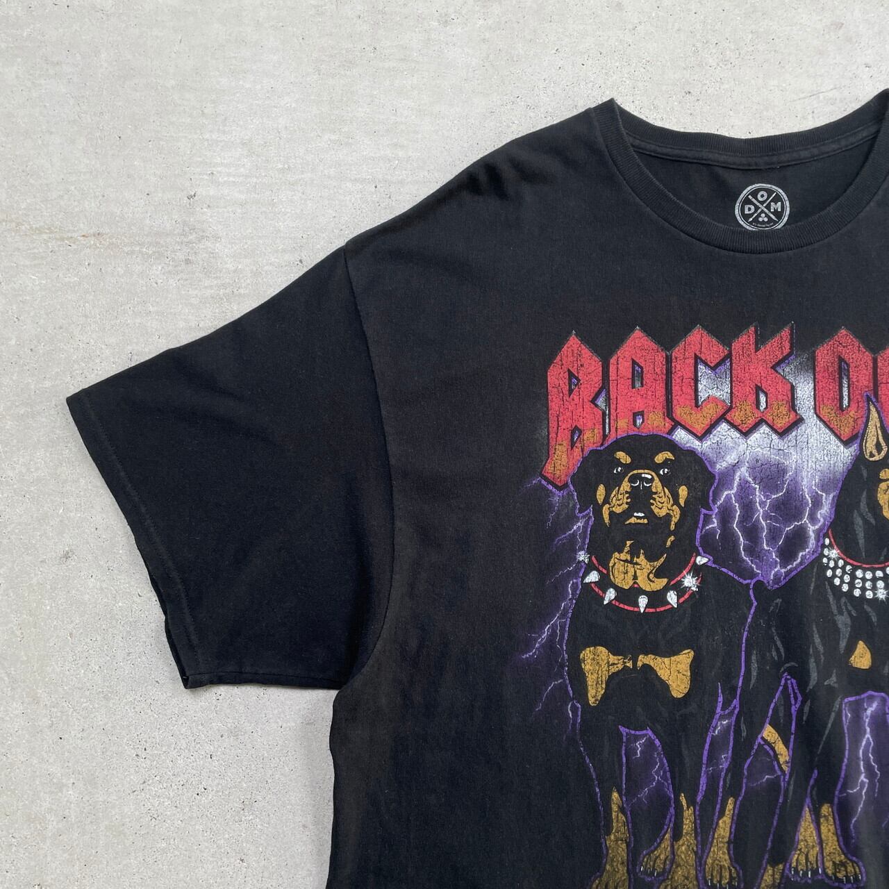 DOM BACK OFF ドーベルマン イヌ 犬 DOG アニマルプリント Tシャツ