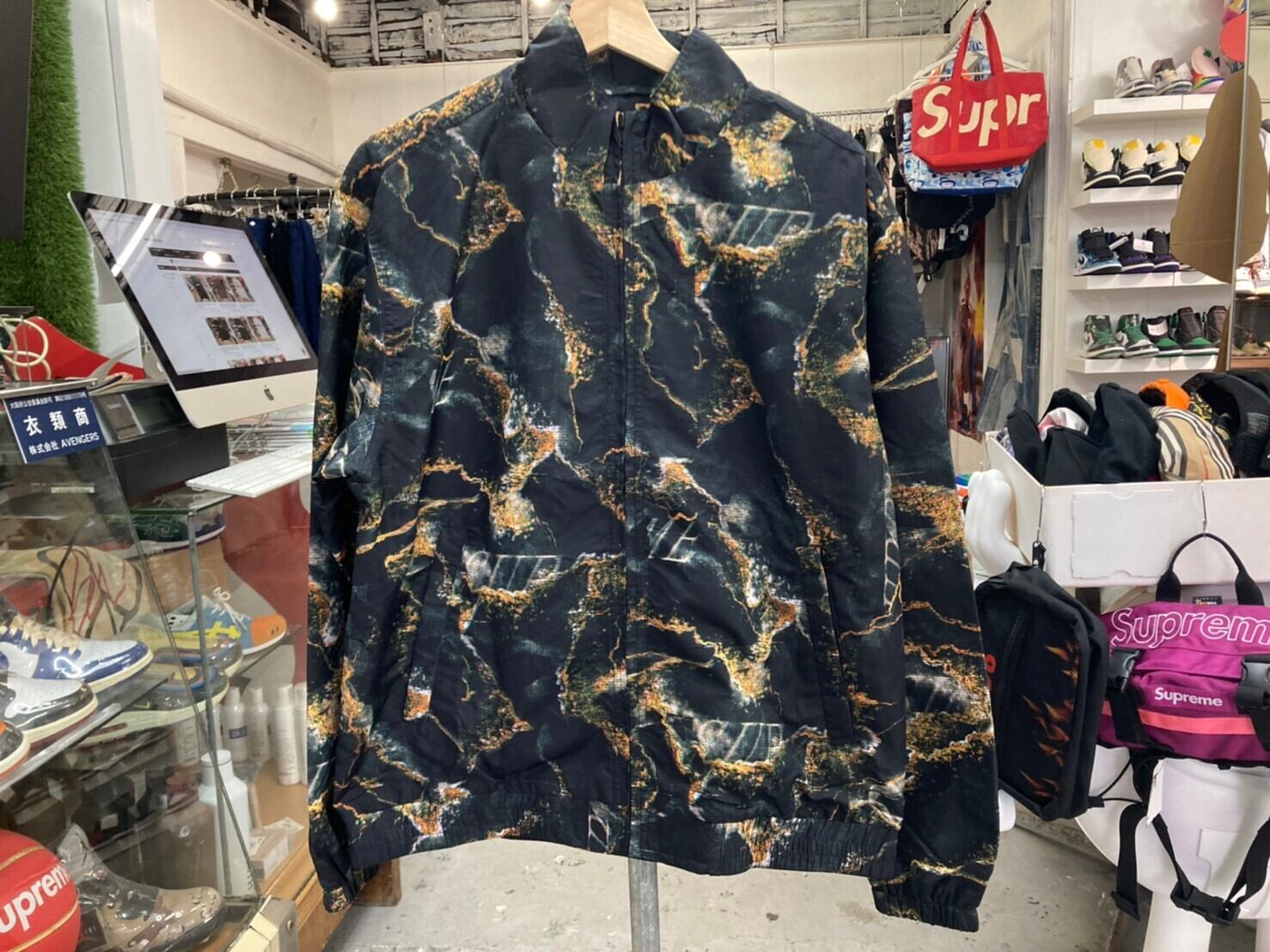 supreme marble track jacket 新品未使用