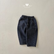 韓国子供服 / LALALAND / 26Autumn / ワイド カーブ デニム / 秋服 / キッズ *XS~XL*