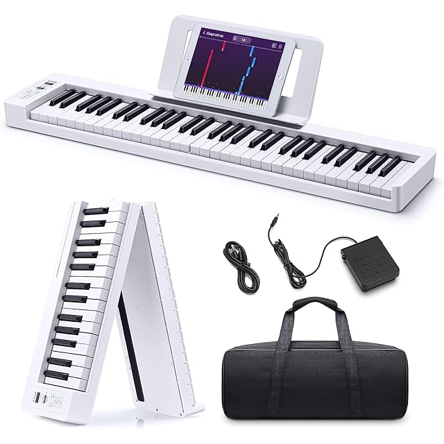 LIVE LIFE PH88C 電子ピアノ キーボード 収納バック付き　ホワイト 持ち運びに便利】LIVELIFE 充電式電子ピアノ 88鍵盤 ｜ 卓上譜面台
