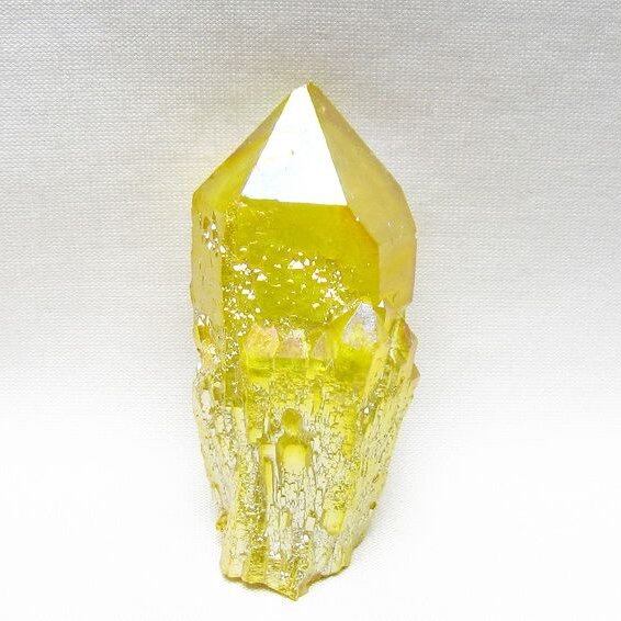 オーラクリスタル 原石 イエロー エレスチャル オーラ水晶 一点物 171-8643
