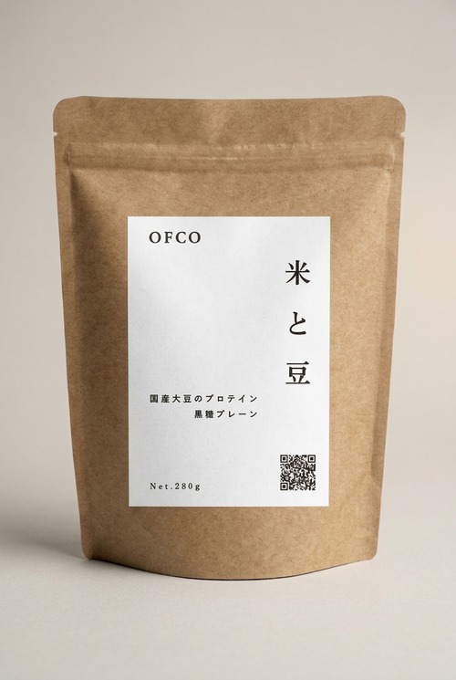 国産大豆のプロテイン黒糖プレーン