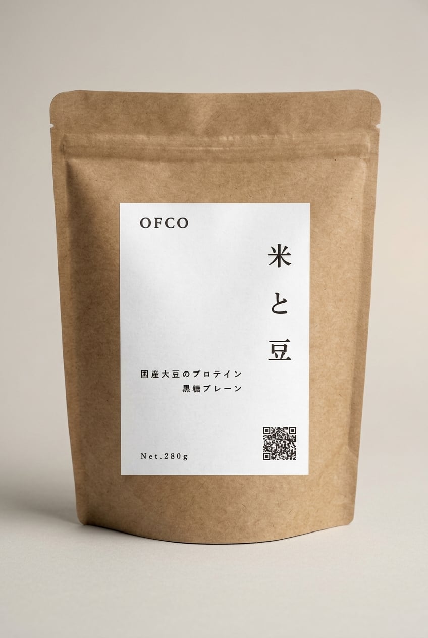 国産大豆のプロテイン黒糖プレーン