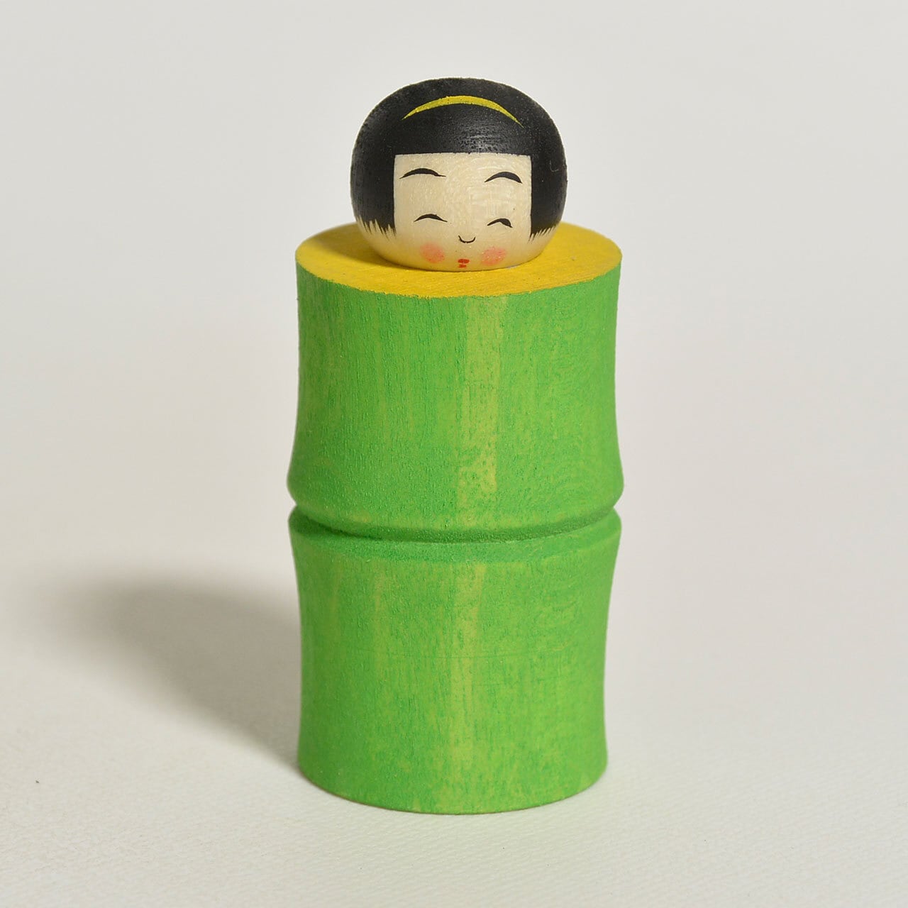 かぐや姫ちゃんこけし 約2寸 約6cm 鈴木明 工人（作並系）#2582