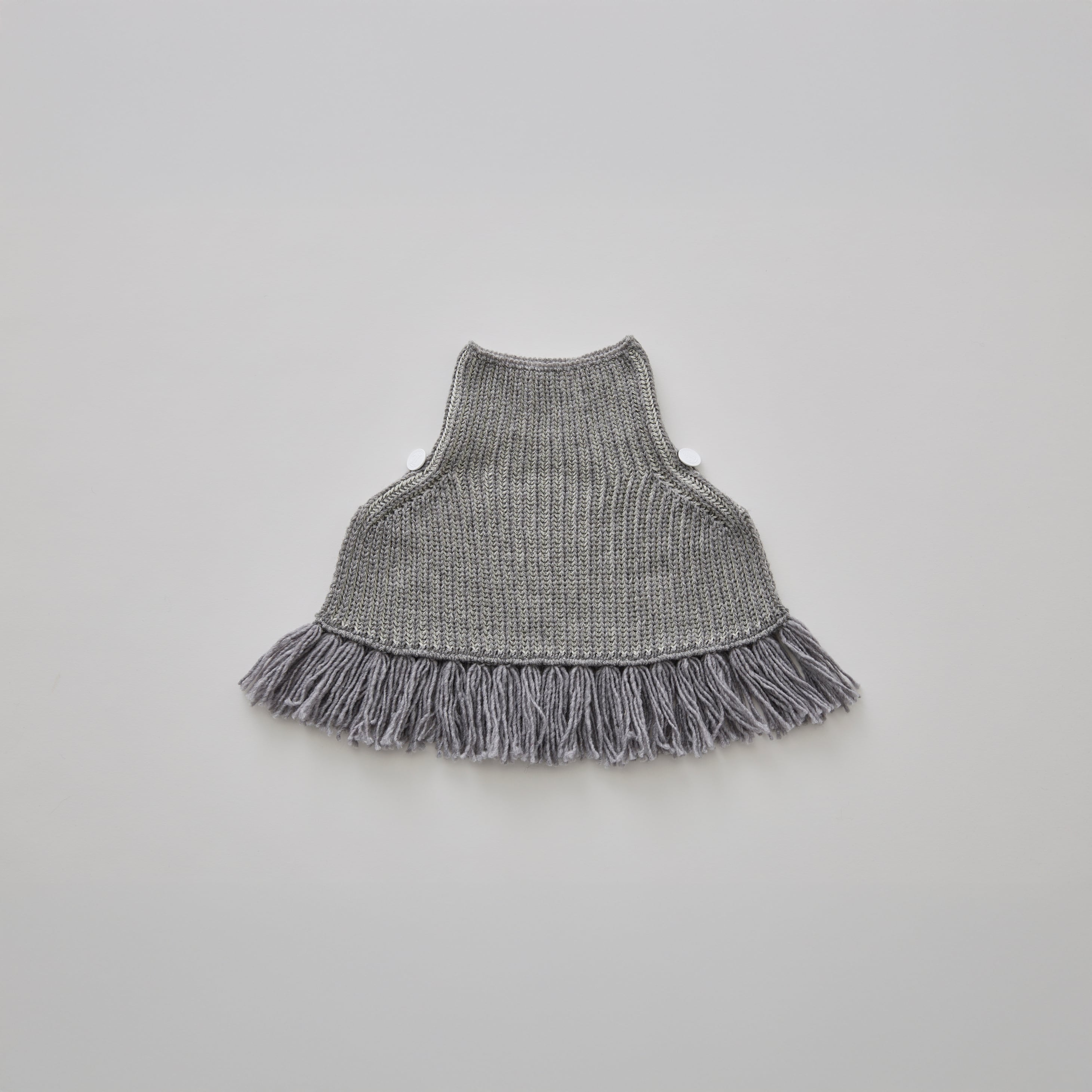 eLfinFolk(エルフィンフォルク)/ Rib knit Knights cape II / gray / S、Mサイズ