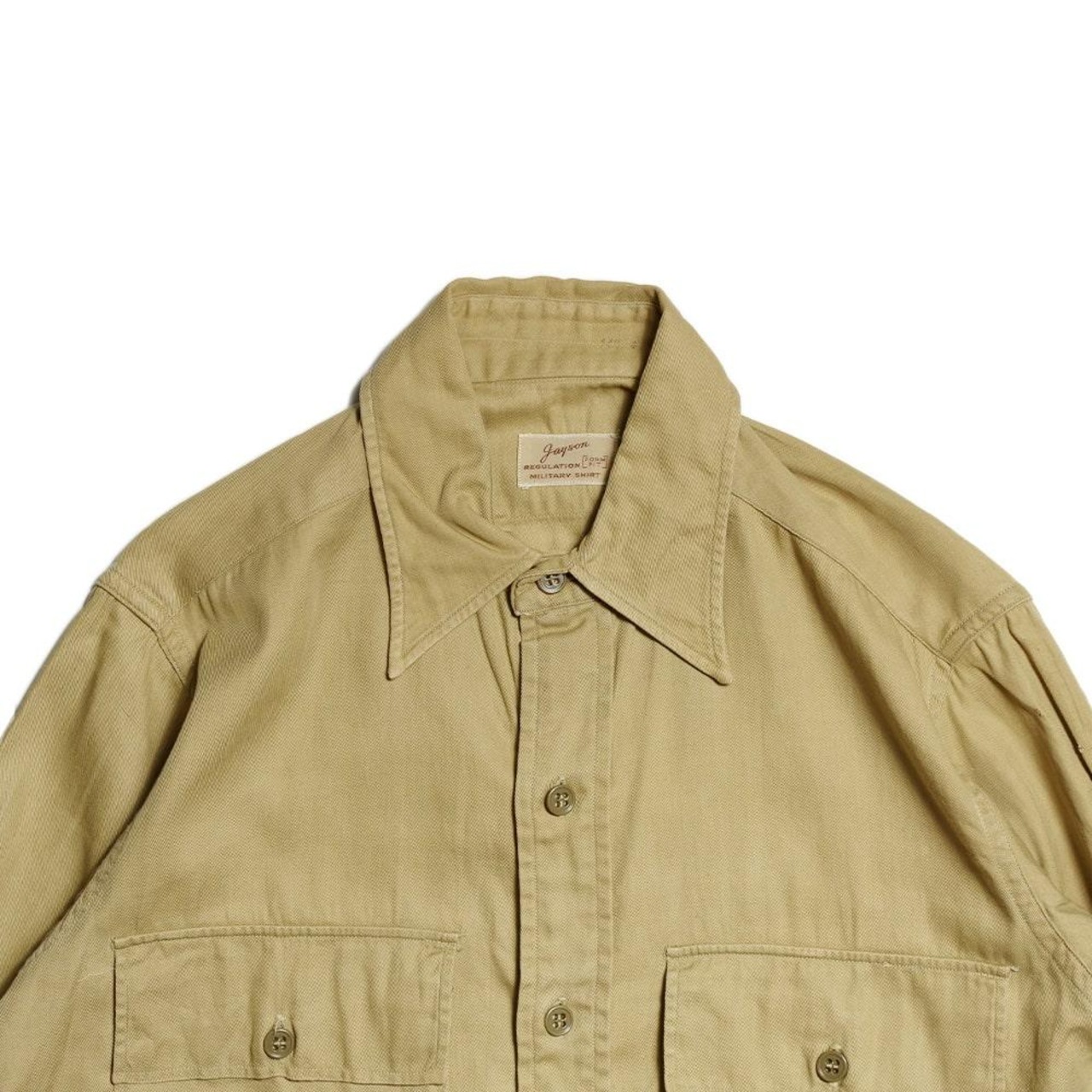 【before half century Vintages(ビフォーハーフセンチュリーヴィンテージ)】Gayson 60's VINTAGE WORK SHIRTS ガイソン 60年代ヴィンテージワークシャツ マチ付き