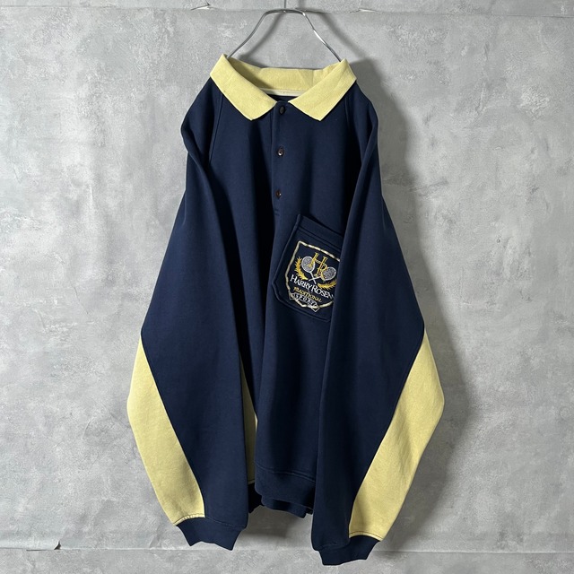 #6601 "HARRY ROSEN" made in Canada bycolor embroidery design sweat