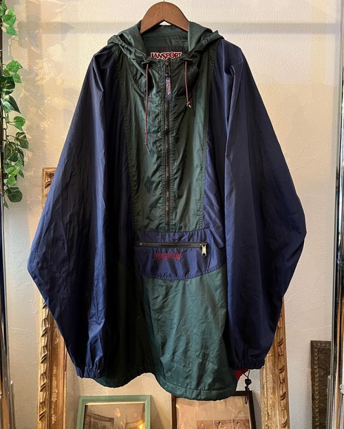 "JANSPORT" packable type nylon anorak jacket 【2XL】