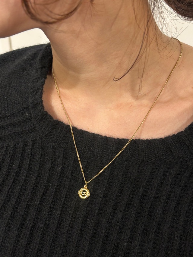 Christian Dior / vintage  gold small circle Dior  necklace.