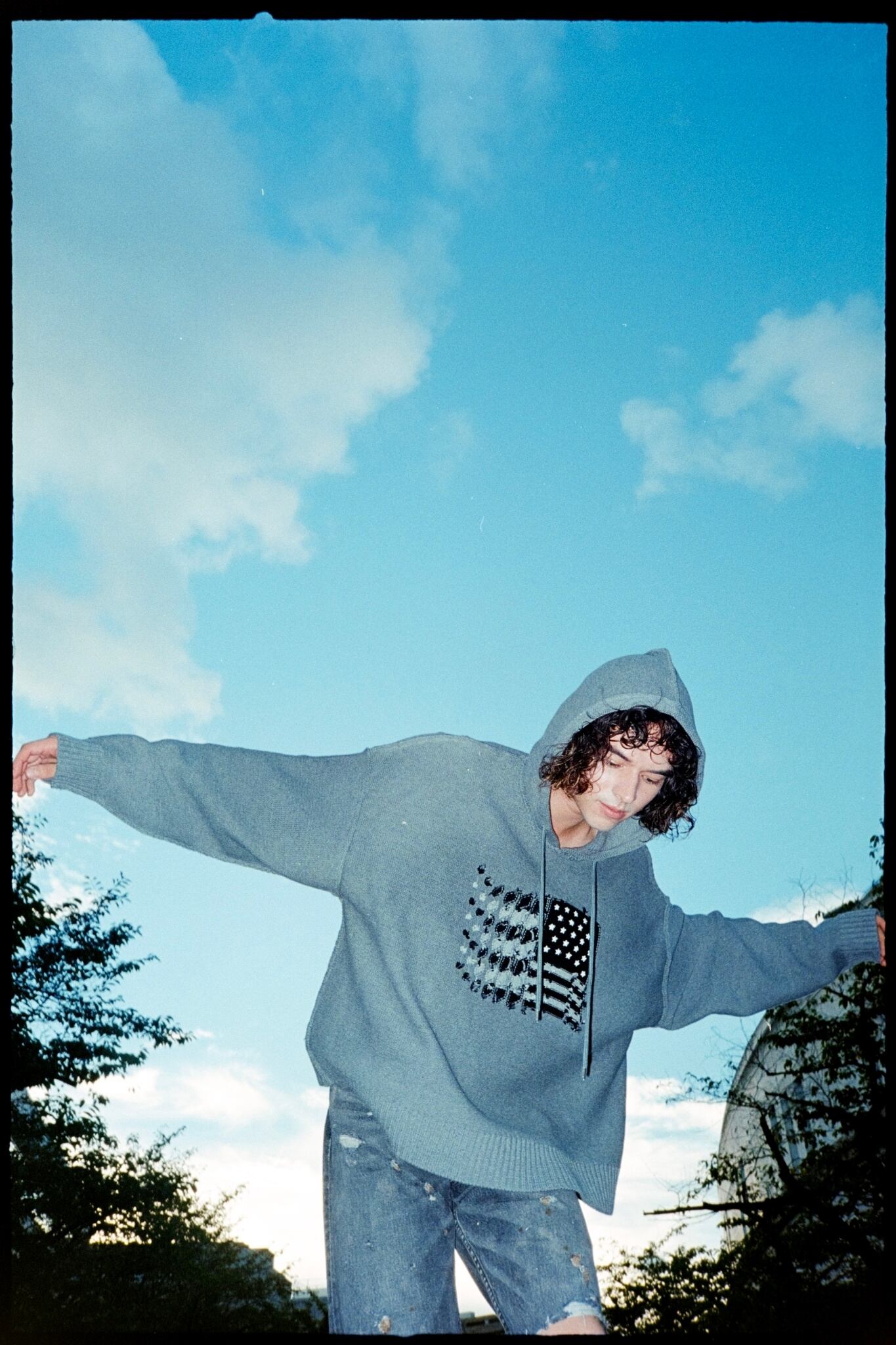 America Knit Hoodie   ダイリク　DAIRIKU