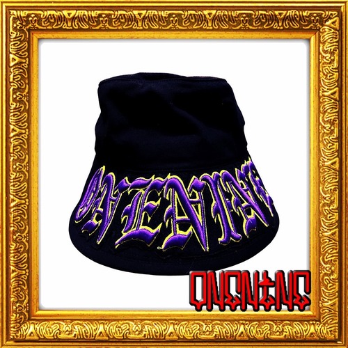 3DLOGO　BUCKET　HAT（NEONYELLOW×PURPLE）
