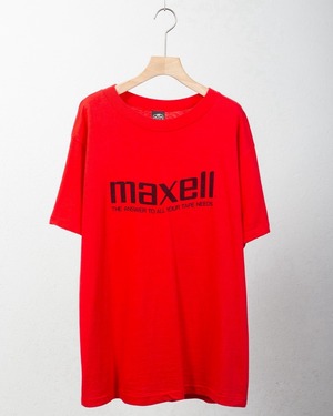 printed T-shirt "MAXELL" / single stitch / Made In USA
