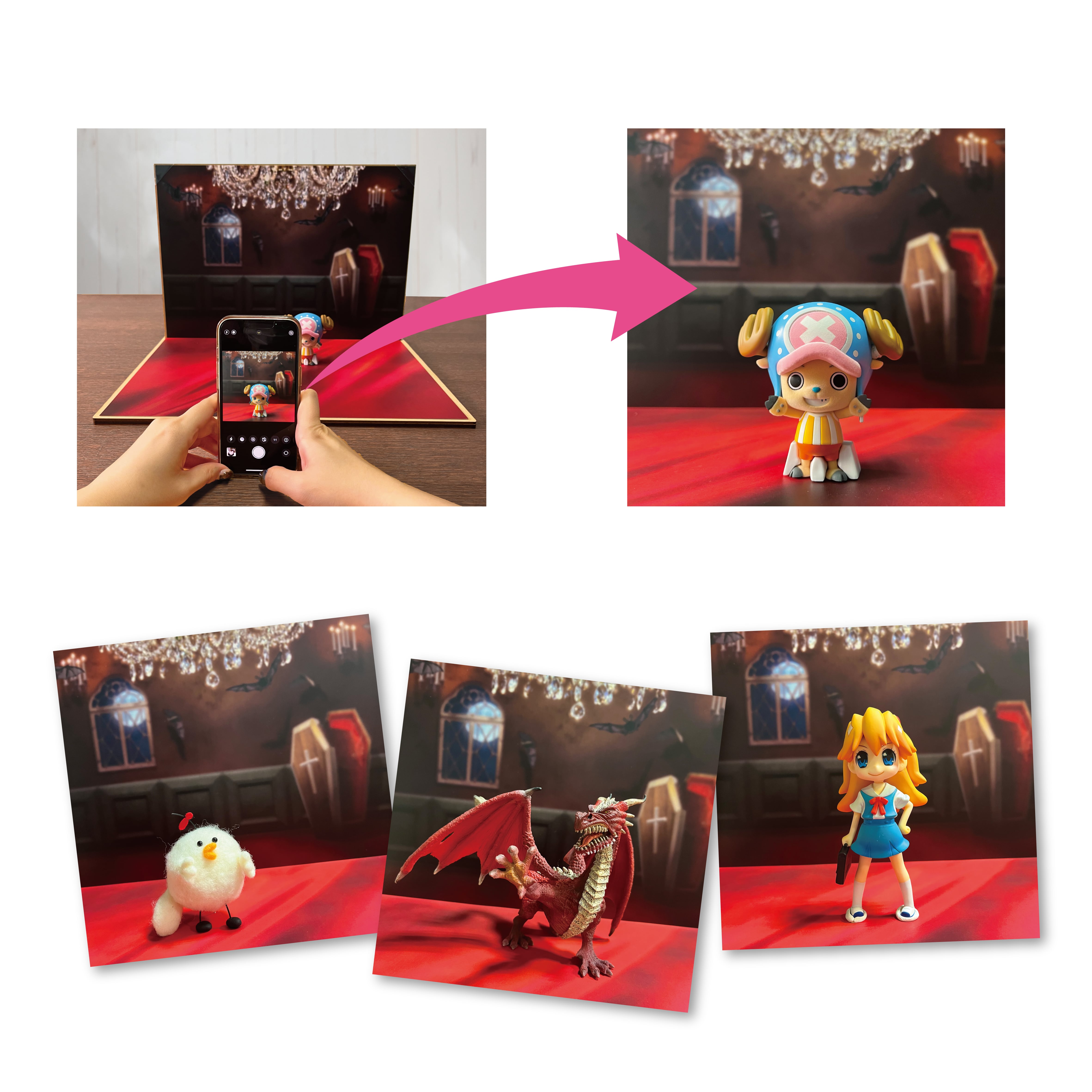 フィギュア用撮影ブースセット003（figure photo booth set 003