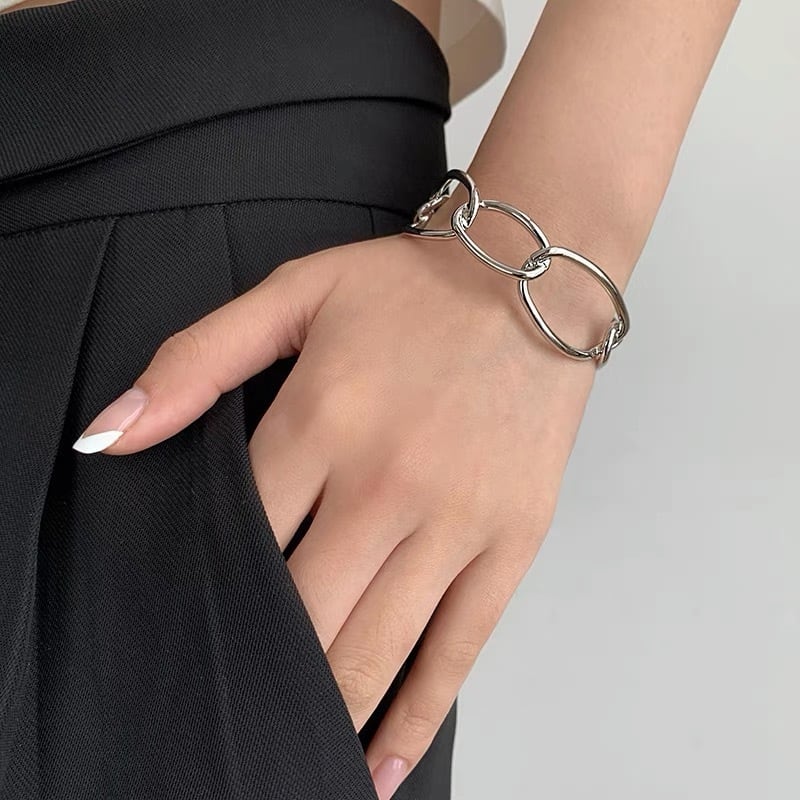 【予約】silver cross open bracelet