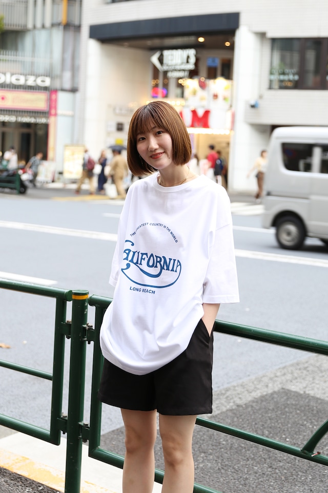 CUTRATE CALIF LOGO DROP SHOULDER S/S -T-SHIRT