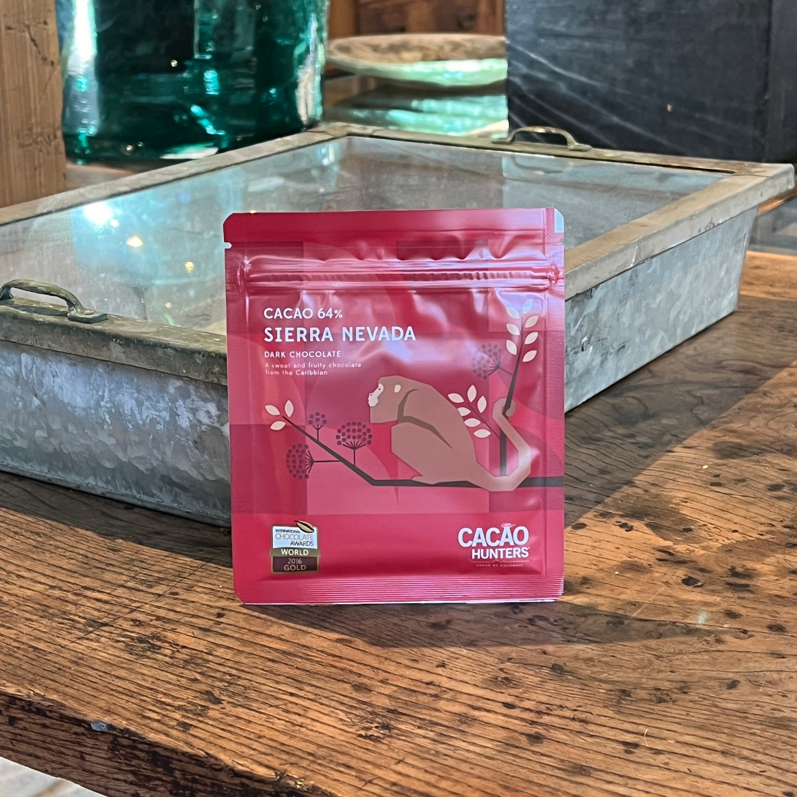 カカオハンターズ チョコレート】サッシェ シエラネバダ 64% | めがね
