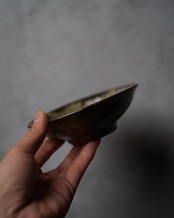 小鉢　鉄絵花葉文　明石朴景描