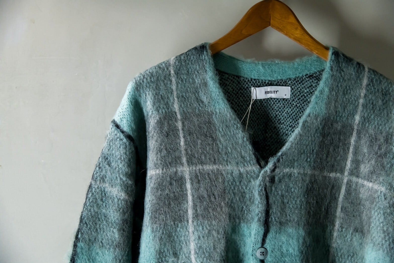 FIDELITY モヘアウールチェックカーディガン | NOUVEL des HIOC