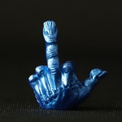 FXXK! HANDSIGN VALVE CAP /メタリックブルー