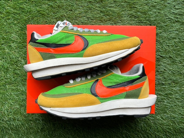 均一SALE‼ NIKE × sacai LDWAFFLE GREEN GUSTO BV0073-300 25cm 88333