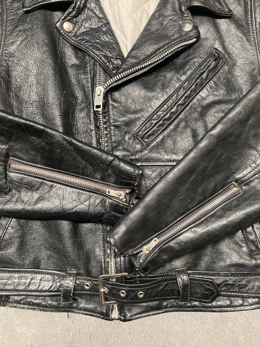 50's BRENT レザーダブルライダースJK BLACK | OLD13 Vintage