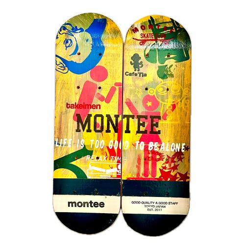 ミニスケボーデッキ（2枚組）★一点物★