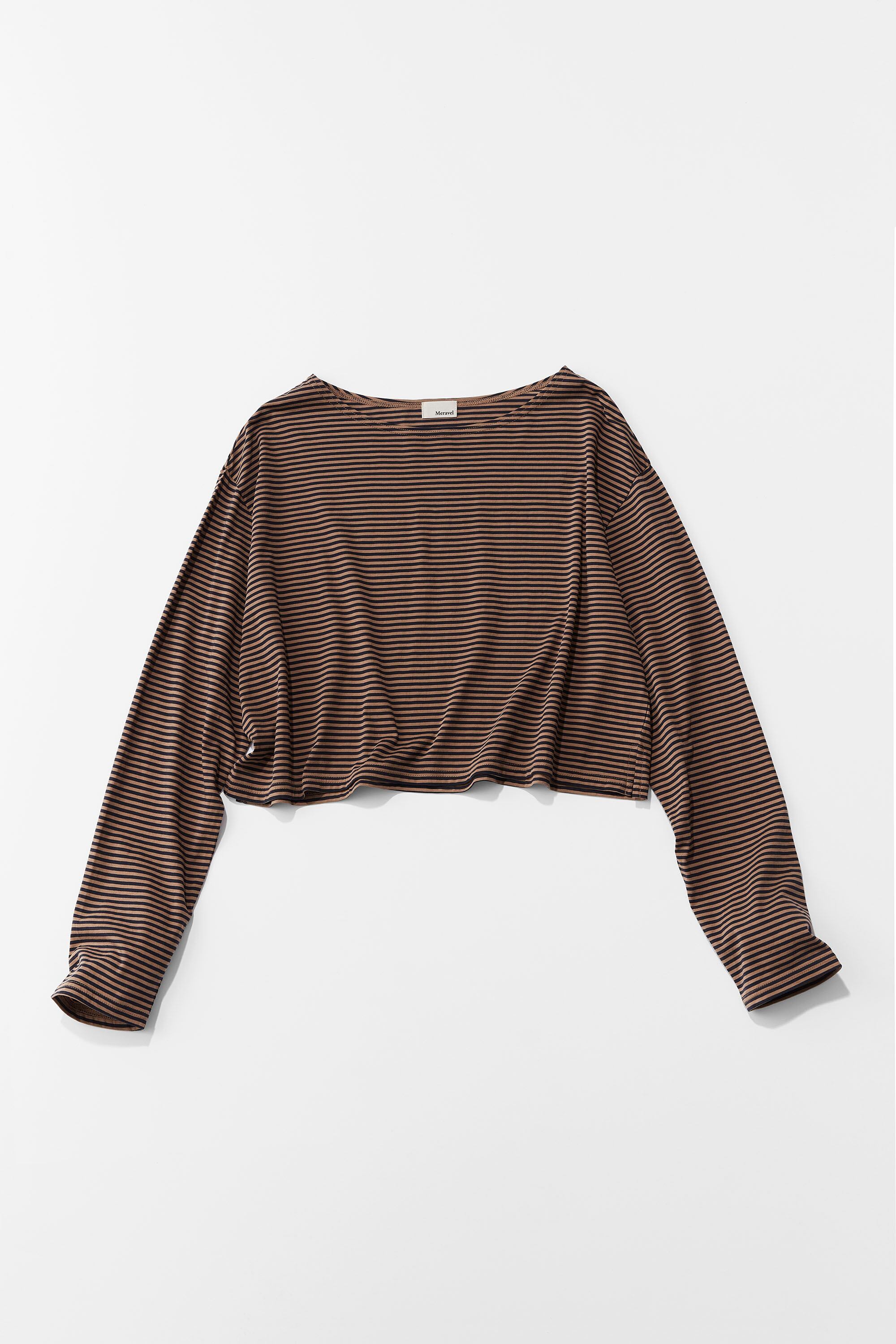 Border Boat Neck Tee | meravel