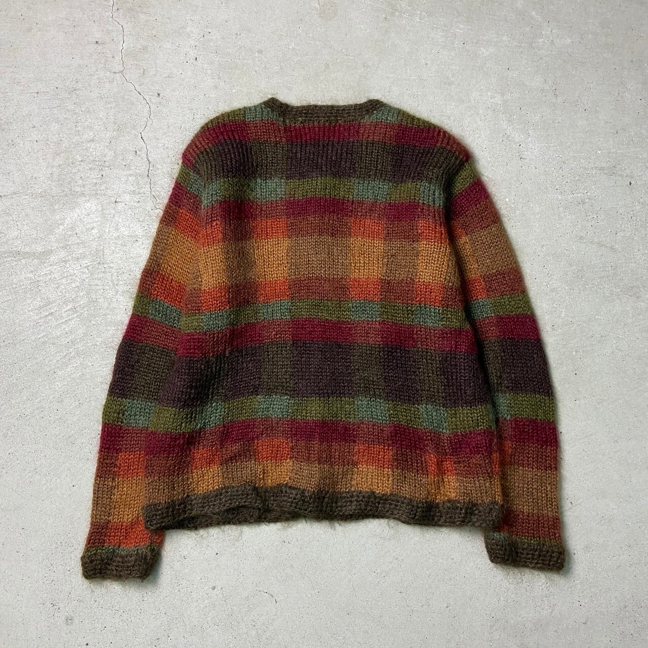 90年代 Talbots モヘアニットカーディガン ハンドニット レディースL 