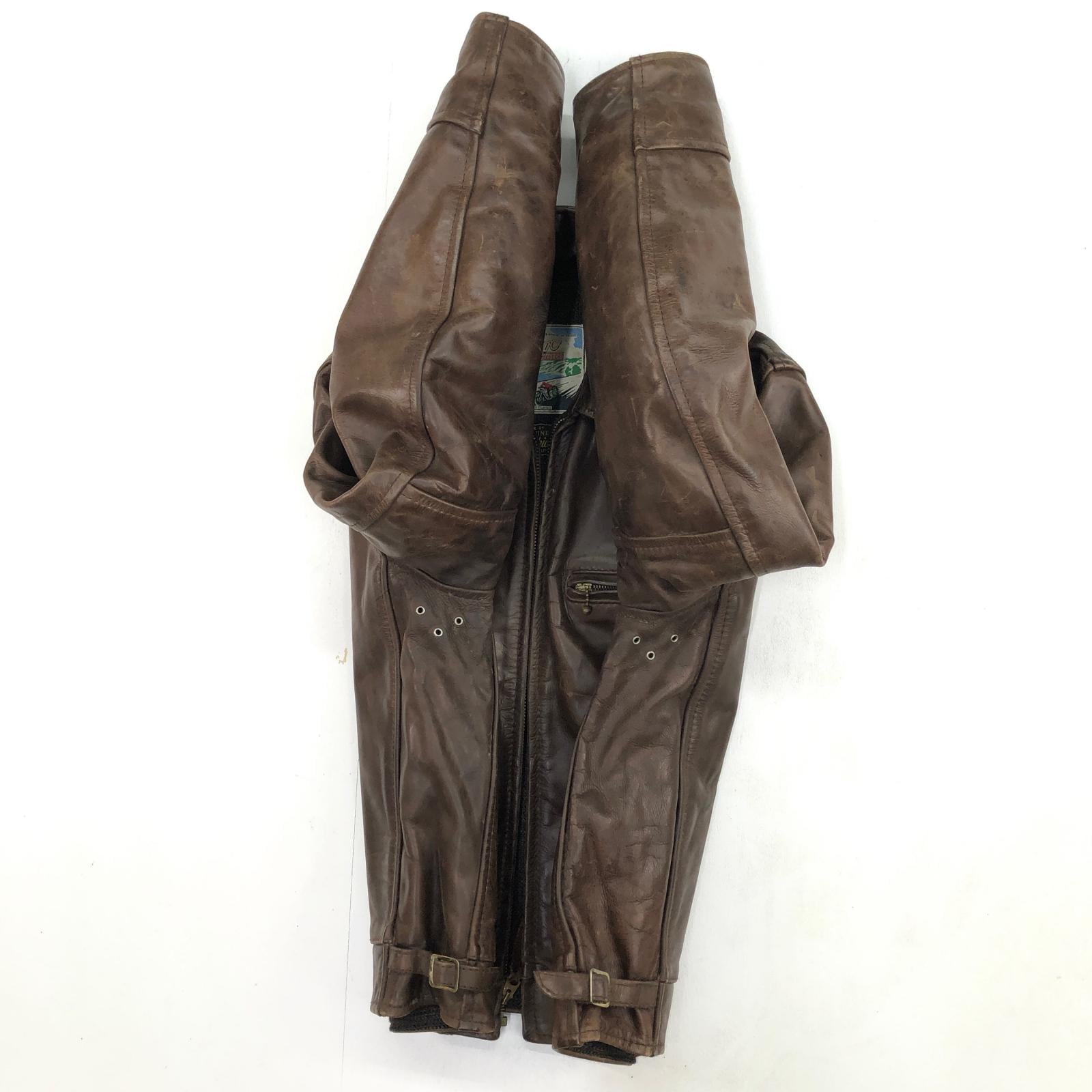 ア*ー様 エアロレザーハイウェイマン90sヴィンテージ AERO LEATHER エアロレザー 80 -90年代 スコットランド製 HIGHWAYMAN