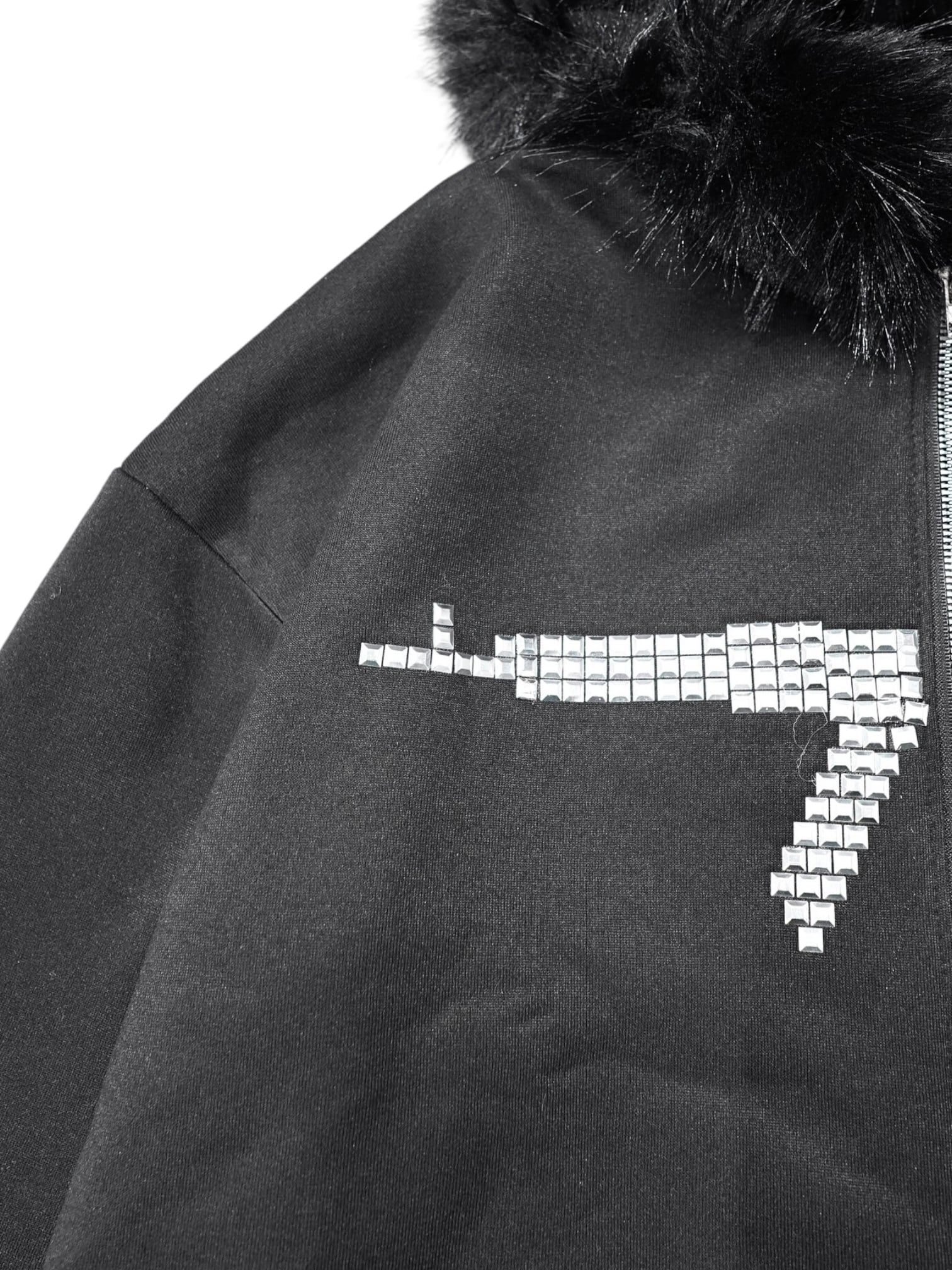 PLANET STUDIO】Shotgun Studs Fur Zip Up Hoodie | OVERTURE WEB SHOP