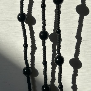 black　dot　necklace