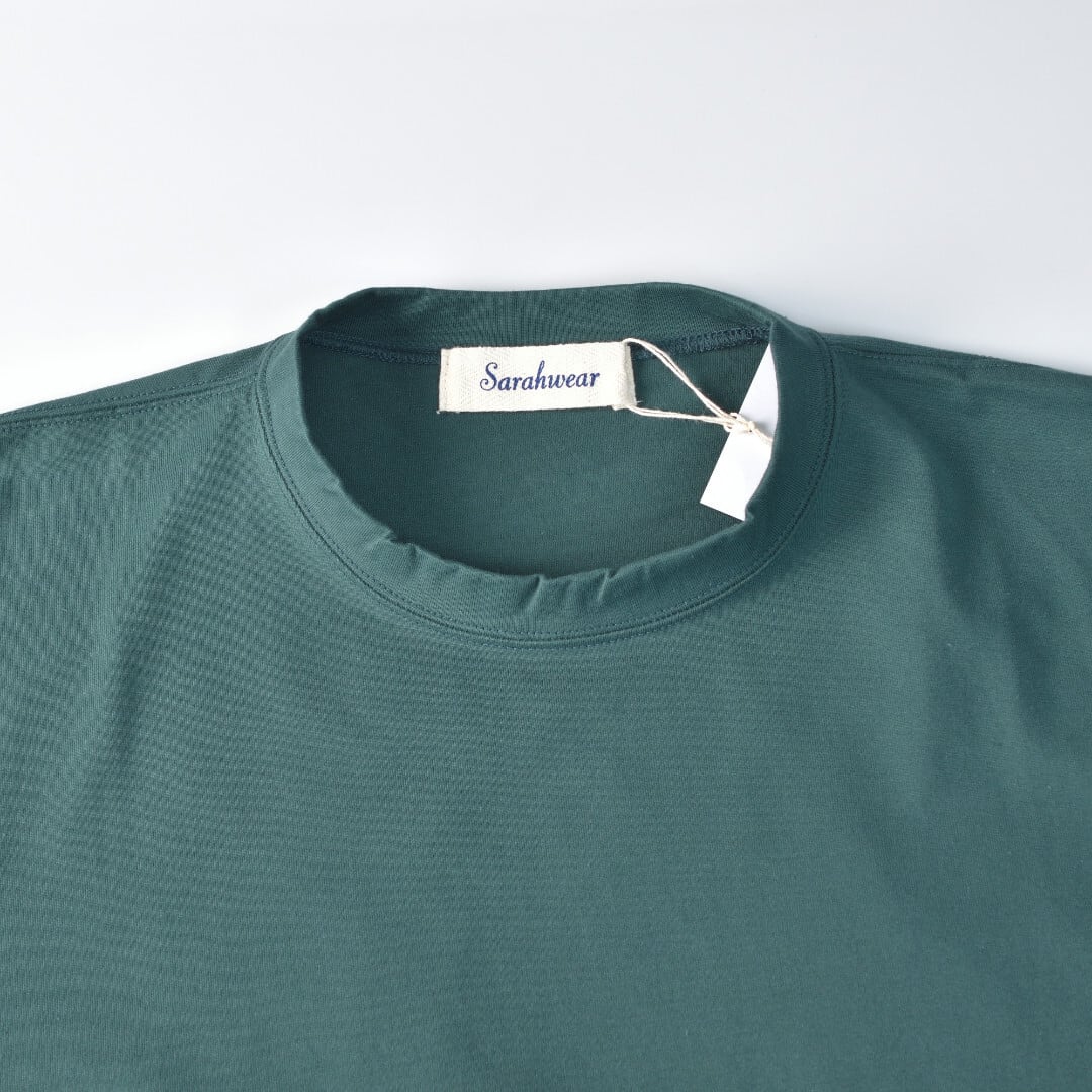 Sarahwear サラウエア オーガニックコットン7分袖Tシャツ Stella・グリーン