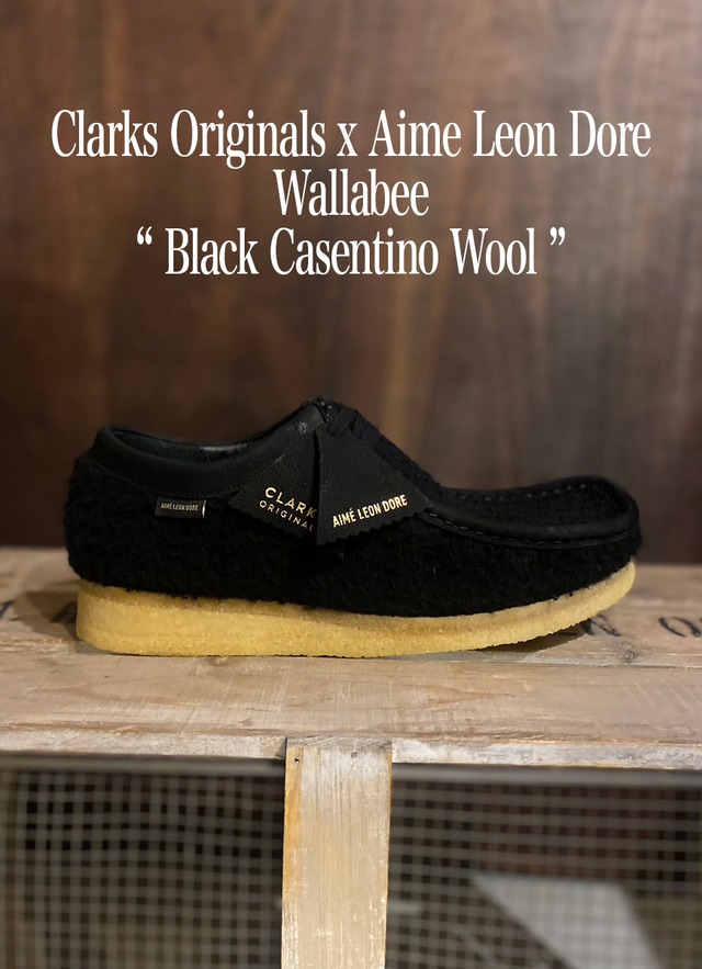 Clarks Originals x Aime Leon Dore Wallabee “ Black Casentino Wool ”