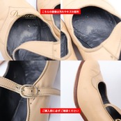 フラメンコ 衣装 Senovilla セノビージャ 6 1/2 靴 ダンスシューズ ベージュ系 肌色 釘 釘有り 釘入り くぎ ヒール 無地 ベルト ダンス パーティ 発表会 レッスン 練習 レディース