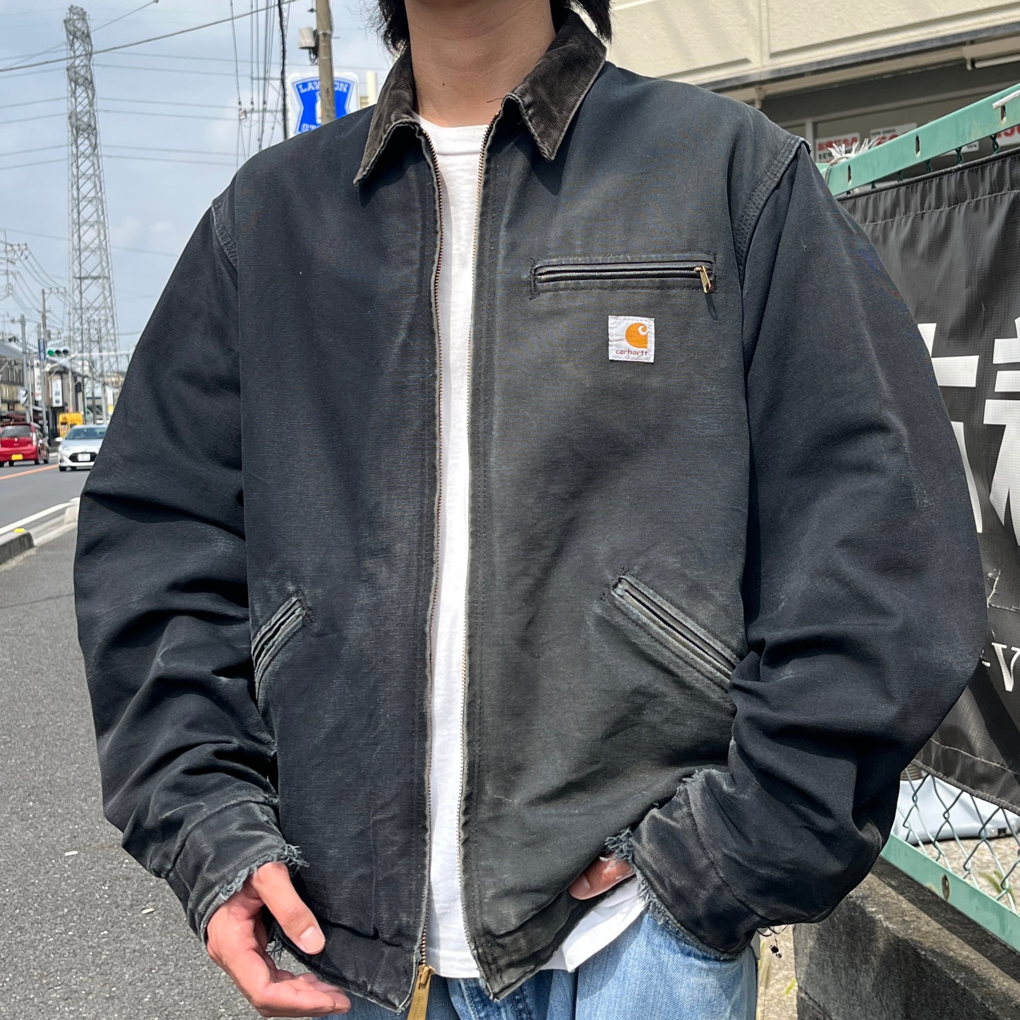 Carhartt USA製 カーハート デトロイトジャケット J01 BLK - ブルゾン