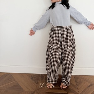 【Lovin’】 ピクニックシャーリングパンツ ブラウン 80〜130cm