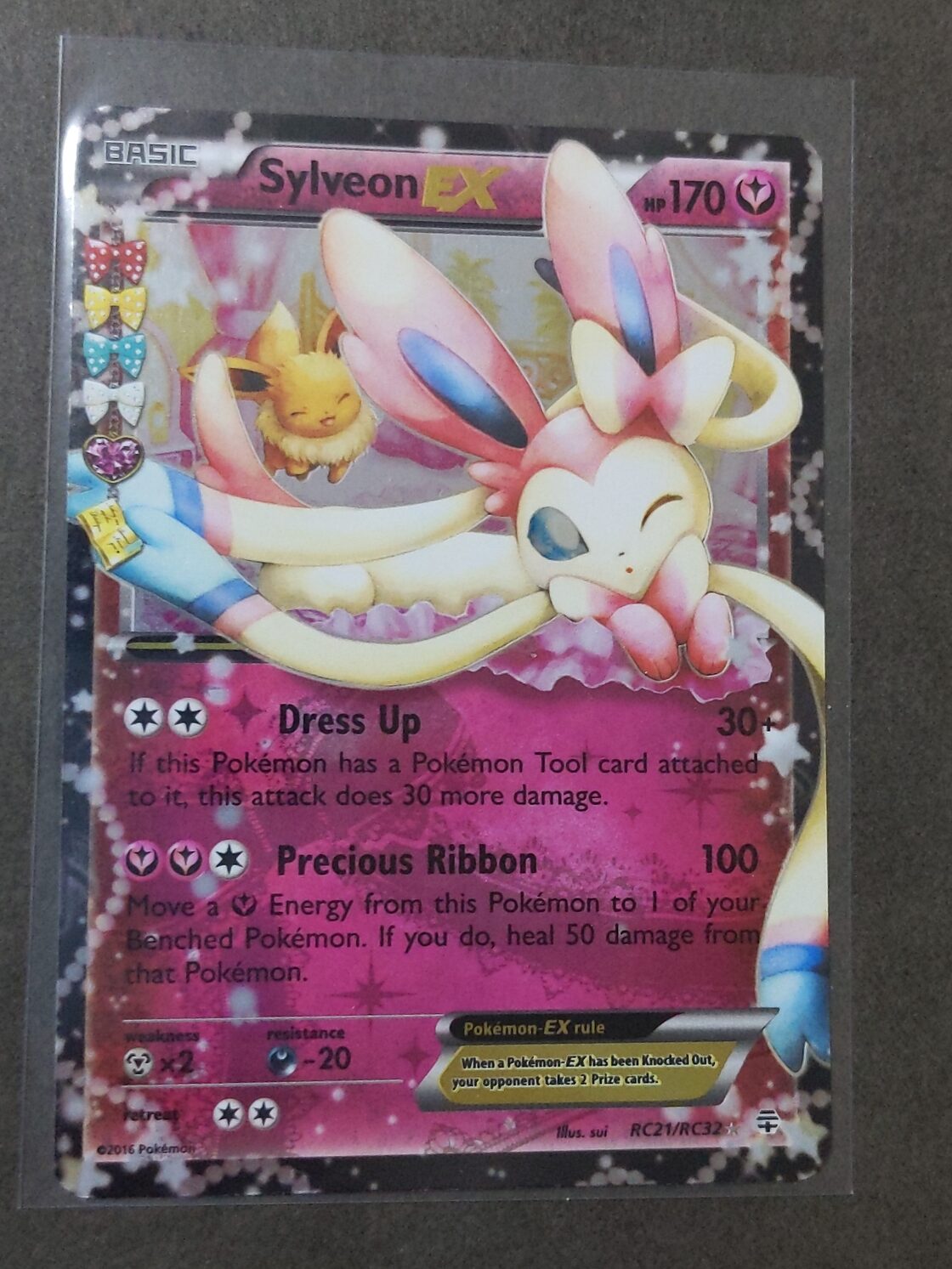 ニンフィアEX ポケキュン RC21 / Sylveon EX- RC21 Radiant Pokemon 