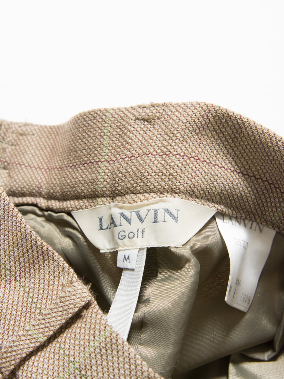 【LANVIN】2tuck sports wool trouser with check patterns（ランバン 2タックチェック柄ウールスラックス）1d